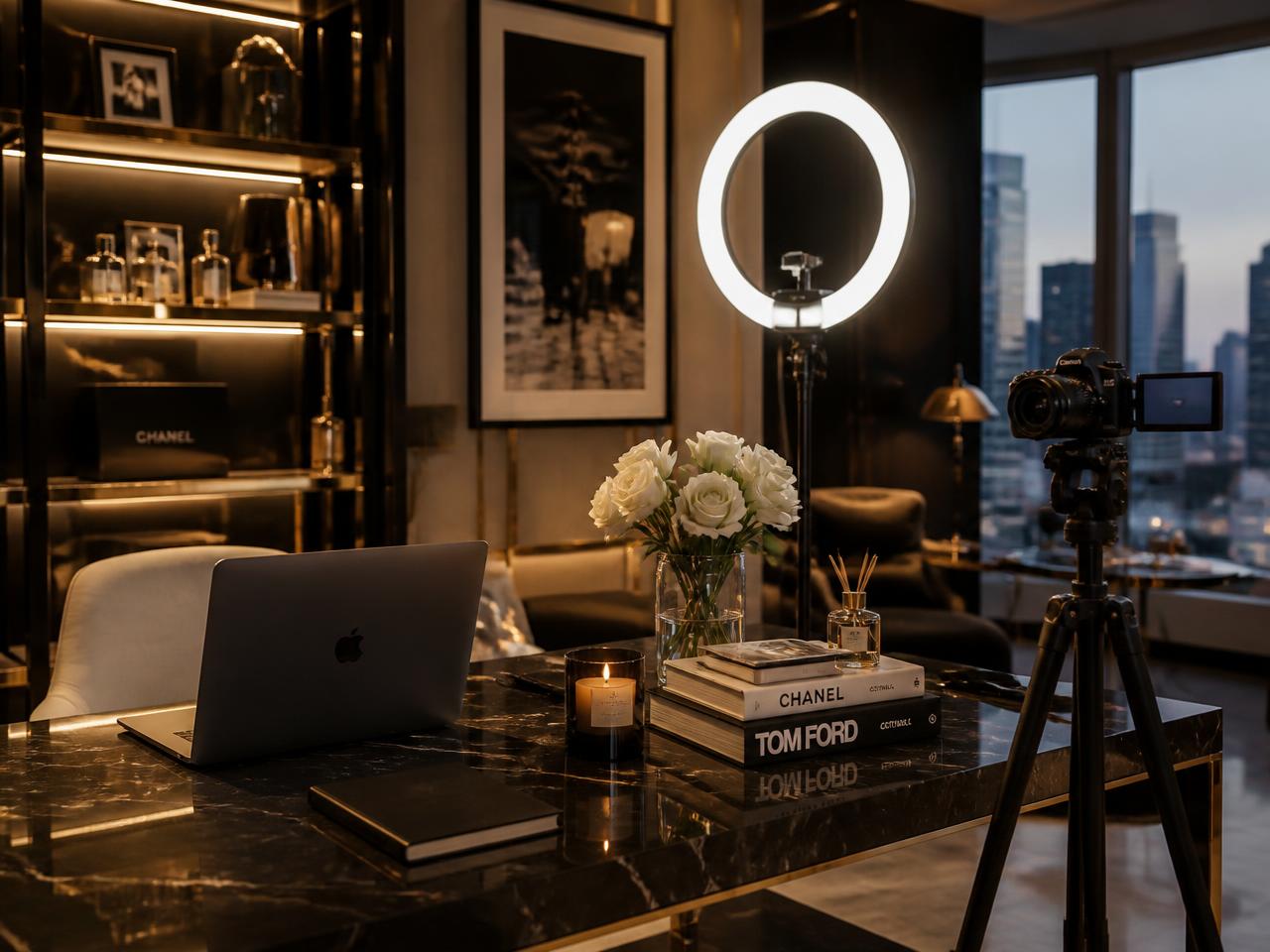 Elegant creator workspace